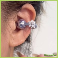 WINN 2Pcs Elegant Imitation Crystal Ear Clip Accessories For Open Ear Headphone