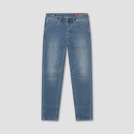 DAVIE JONES กางเกงยีนส์ Skinny Comfort Fit Jeans CO0078 สีกรมอ่อน