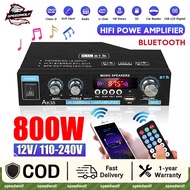 Ak35 2400W 2 Channel Bluetooth 5.0 Mini Hifi Digital Amplifier Home Power Stereo Sound Amplifier Aud