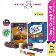 Gery Crunch Roll Chocolate 288g | Gery Crunch Roll Chocolate Vanilla 288g