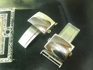 2件 NOS 倉底 WIRED BY SEIKO 20MM 皮錶帶用 摺叠錶扣 DEPLOYMENT BUCKLE