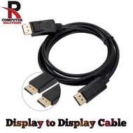 Display Port Cable Display to Display Male Cable Lead Display