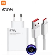 Original Xiaomi 67W USB Charger Turbo Charge Adapter 6A Type-C Cable For Xiaomi 15 14T Pro 13 Lite R
