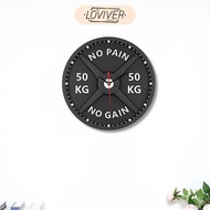 LOVIVER 50kg 3D Barbell Wall Clock, Gym Ornament, Home Bodybuilding Training Clock.