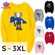 Sweater Hoodies Shirt KAWS Cartoon Men Women Long Sleeve Sweater Hoodies Top 【S - 3XL】7 Colors Ready