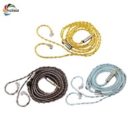 [chulisia] Earphone Audio Wire /2Pin Connector HiFi 8 Core Silver Plated Upgrade Cable