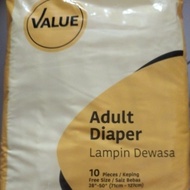Tesco Every day Value Adult Diapers (Free Size)