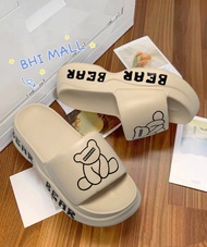 Sandal Selop Wanita Sendal Wedges Korea Jelly EVA Antislip Ringan Tebal Empuk Premium