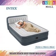 INTEX 64448 1.52M Inflatable Luxury Comfort Dura Beam Queen Size Air Bed Mattress
