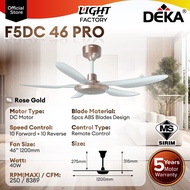 🔥UPGRADED F5DC🔥DEKA F5DC PRO 56" Baby Fan 46" 5 Blade DC Motor 20 Speeds Remote Control Ceiling Fan 