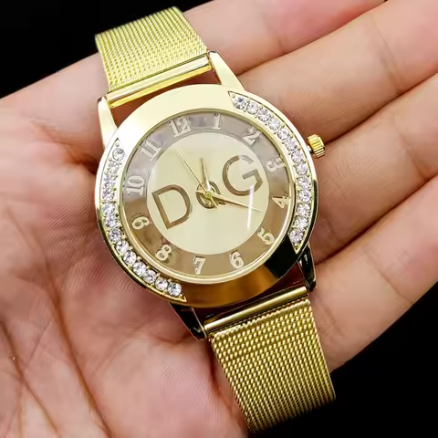 Hot Sale European Fashion Watch Women Luxury Brand DQG Quartz Watch Reloj Mujer Casual Stainless Ste