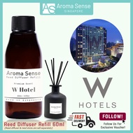 Aroma Sense W Hotel Scent Reed Diffuser Refill (60ml) Fresh & Long Lasting Fragrance, Aromatherapy E