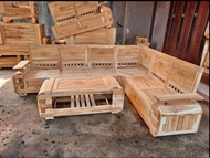 Kursi ruang tamu sofa minimalis modern kayu jati   Kursi tamu sudut ruang minimalis dari kayu Jati