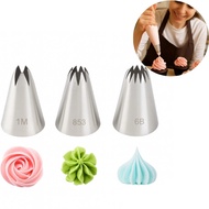 304 Stainless Steel Decorating Nozzle-Model 1M, 6B, 853 for Cake Dessert Cream Decoration