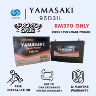 Yamasaki 95D31R/95D31L Car Battery [Made in Malaysia]