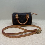 LV 老花帆布 Speedy Nano手袋