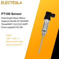 PT100ส่งสัญญาณอุณหภูมิ PT100เซ็นเซอร์อุณหภูมิ-200-600องศาเซลเซียสตัวแปลงสัญญาณ4-20mA 24VDC อุณหภูมิ 