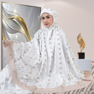 Apm Mukena - Mukena Dewasa Premium Sutra Bordir Serangkai Melati Series Apm