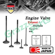 (4pc) Münster Engine Valve Exhaust (26.0mm) 14721-P08-000 for Honda Civic SR4 SO4 S04 SX8 S5A V-Tec 