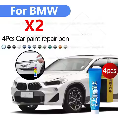 Car Paint Repair Pen For 2017-2025 BMW X2 Paint Scratch Repair Accessories 4PCS White A96 Blue C1M C