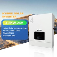 SUOER 24 Volt 4.2kw Single Output Mppt Hybrid Solar Power Inverter Ac Invertor with MPPT Solar Charg