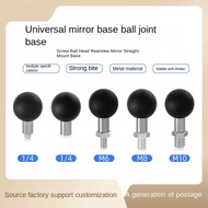 Motorcycle Rearview Mirror Ball Head Bracket, Universal Fit M6/M8/M10, Adjustable & Stable, Safe for