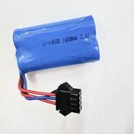 7.4v 14500-1600mAh with wire plug sm-4pin Battery Rechargeable