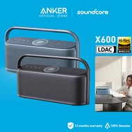 Soundcore by Anker Motion X600 Portable Bluetooth Speaker with Wireless Hi-Res Spatial Audio,50W Sound, IPX7 Waterproof, 12H Long Playtime, Pro EQ, Built-in Handle, AUX-in