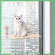 [Lzdjfmy3] Foldable Cat Window Perch, Cat Window Bed, Metal Frame Support Cat Hammock Window Mounted Perch for Overlooking Napping