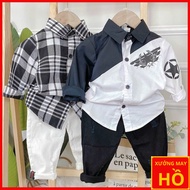 Korean boys' shirts for Korean boys 1 year 10 years old 2 years old 7 years old short sleeves 5 year