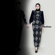 WM COLLECTIONS - RATRI BAJU TENUN COUPLE SARIMBIT KONDANGAN Dress lebaran 2025 set family gamis etni
