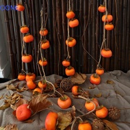 OONE Simulation Persimmon Fruit, 80cm Lifelike Artificial Persimmon, Fake Persimmon with Frost Fruit