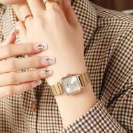 JUSMI Women's Watch Candy Square Quartz Watch Bamboo Strap Gift Watch 9.16