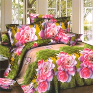 5D SKIRT BEDSHEET SET OF 7 WITH QUILT COVER - GREEN