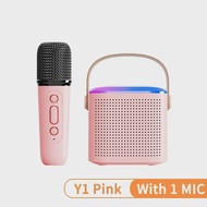 Y1 Wireless Bluetooth Speaker Multifunction with 2 Microphone RGB Portable Music Player Karaoke Mach