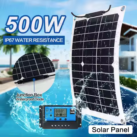 500W Flexible Solar Panel Mobile Power Supply Suitable For Housing, Camping, And RV Power Supply