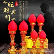 God of Wealth Lamp Lucky the Electric Candle LampledBuddha Front Lantern Battery Plug-in Candle Light Altar Worship La00
