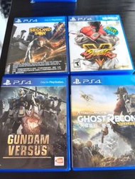 PS4 遊戲合集：惡名昭彰、街頭霸王V、高達對戰、極地戰嚎