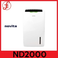 NOVITA ND2000 PuriDry™ 2-In-1 Dehumidifier ND2000 with HEPA Air Purification (Replacement Model ND25.5)