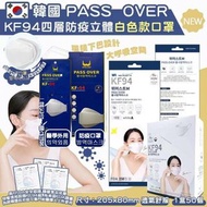 韓國全新PASSOVER KF94 四層成人口罩(一盒50片，獨立包裝)