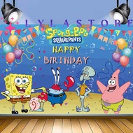 Spongebob Birthday Party Backdrop | Banner - 23