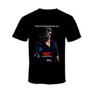 Men's T-Shirt With Graphic Pattern From The 80s Cobra Stallone Action Movie Black Featuring Art Clas