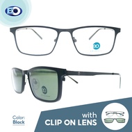EO Eyewear Clip on Yakima Frame with Free Multicoated Lens / Non-graded Eyeglasses for Men and Women