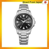 [Citizen] Photovoltaic Eco-Drive Day & Date 3 Hand Waterproof Luminous Simple Black BM8180-62E Men's