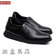 GINAN FODEN - Men's Black Pu Leather Formal Work Shoes