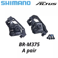 ชุดกีฬา Shimano BR M375จานเครื่องยนต์เบรคคาลิปเปอร์สำหรับ Acera Alivio Deore พร้อมแผ่นเรซิ่นอะไหล่จักรยานเสือภูเขาอุปกรณ์รถจักรยาน Store