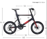 NEW JAVA CL-CB 18S CL-18 carbon fiber 451 20" Road bike Shimano 18 Speed