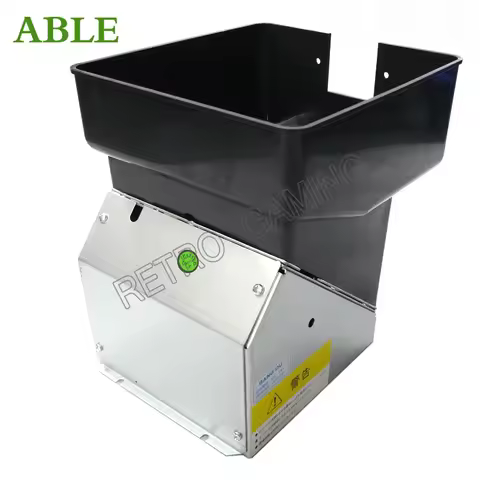 DC 24V Iron Seat Black Coin Motor Coin Hopper Dispenser For Arcade Slot Machine Coin Change Vending 