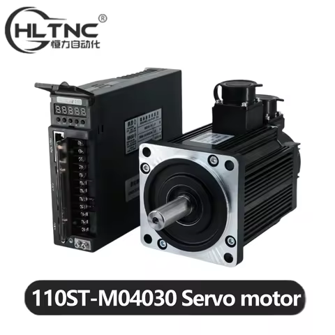 HLTNC 110ST-M04030 AC 220V 380v 1.2KW Servo motor 3000RPM 4NM 1200W Single-Phase drive permanent mag