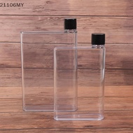 Fashion Water Bottle Portable Clear Book Portable Paper Pad Water Bottle Flat

